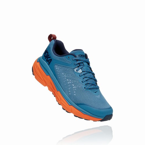 Hoka One One CHALLENGER ATR 6 Trail Running Shoes For Men India Blue/Orange IN-9230